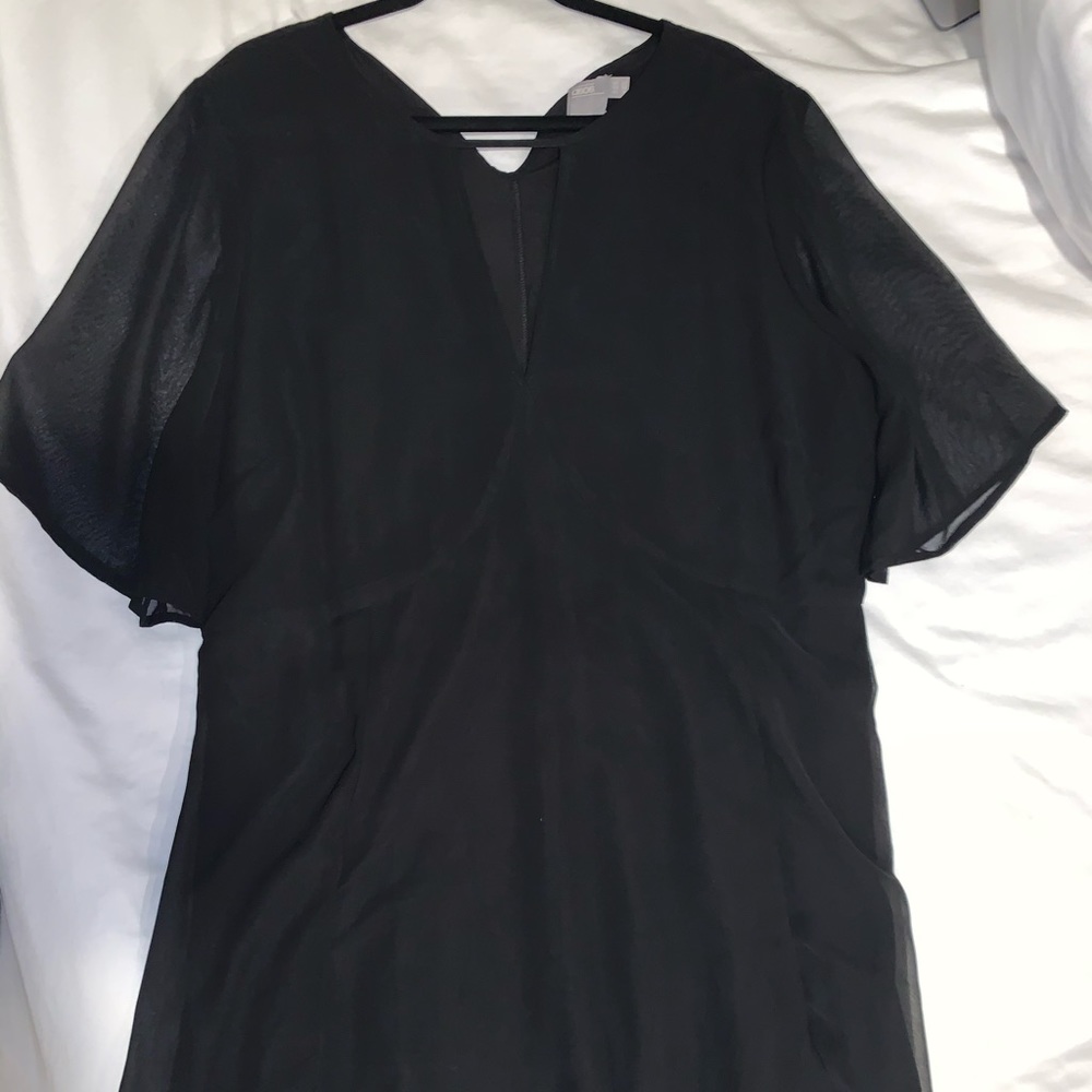 ASOS black relaxed fit formal dress